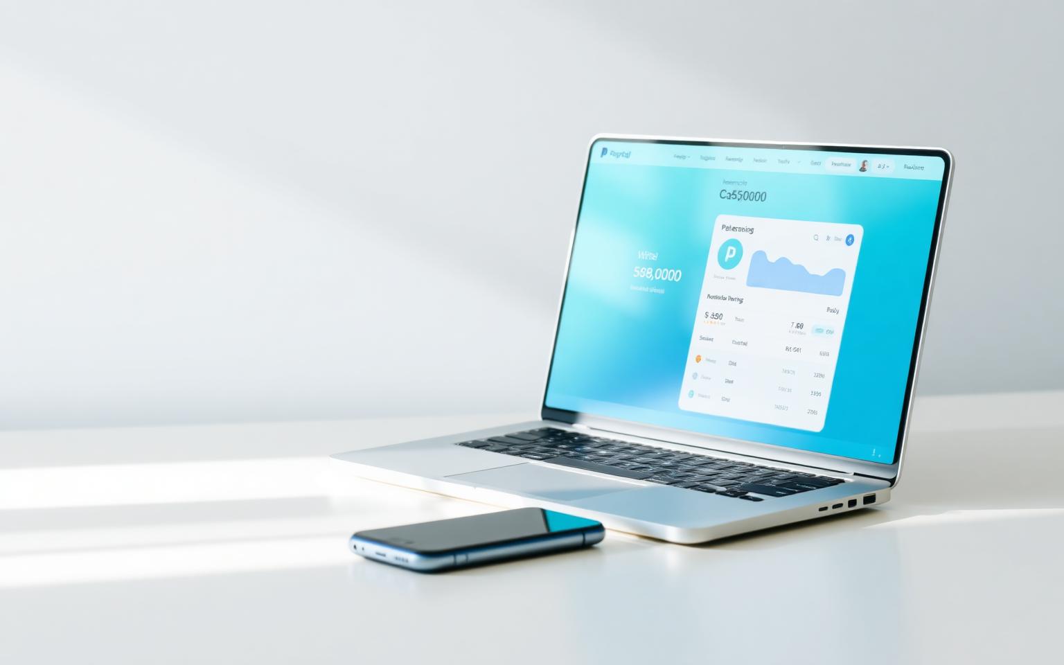 Escritorio con laptop mostrando alternativas a PayPal para cobrar en USD